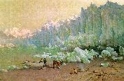 Thomas Hill The Muir Glacier in Alaska oil